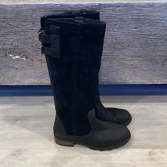 Sorel Shoes - Sorel Women's Emelie Tall Casual Boots - Black Size 5